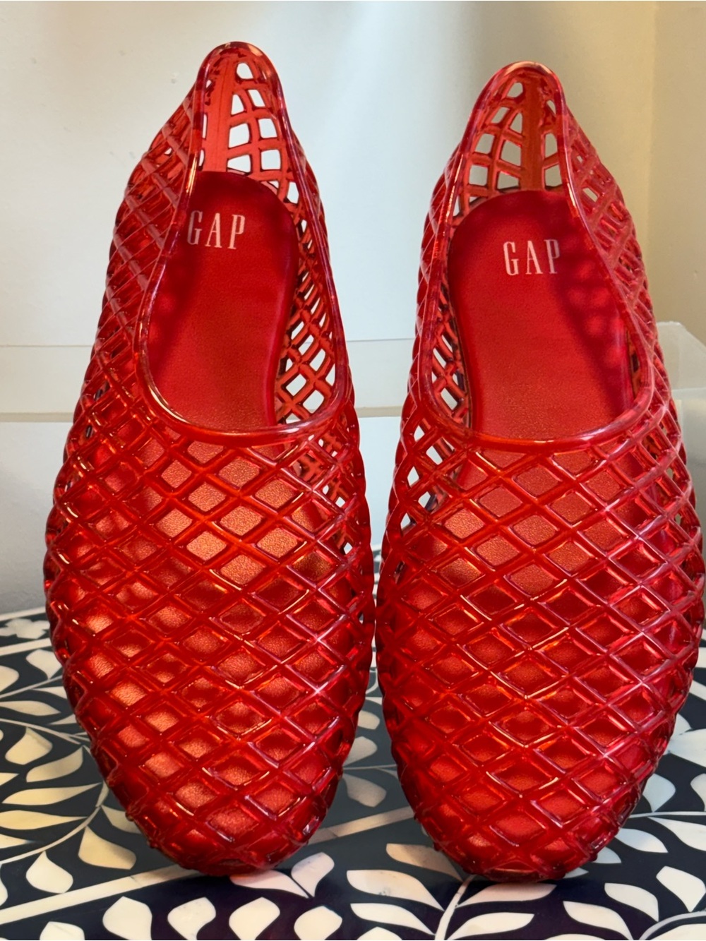 GAP Red Slip On Jelly Ballet Flats Size 6 SOLD OUT